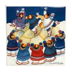 VINTAGE Barbara Lavallee Artist Alaska Inuits 1996